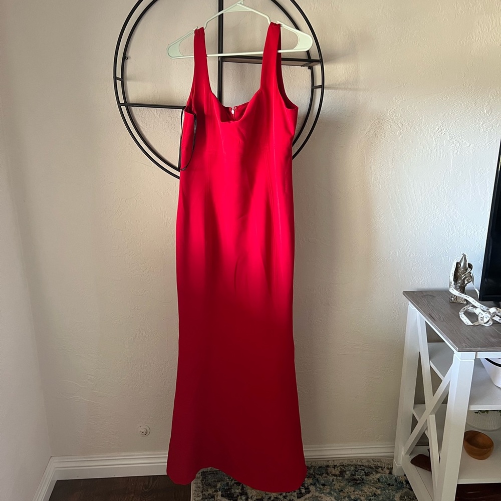 Laundry By Shelli Segal Vibrant Red Sleeveless Maxi Dress